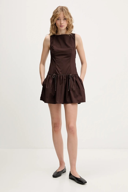 Φόρεμα Hollister Co. KI359.5392.440 καφέ AW25