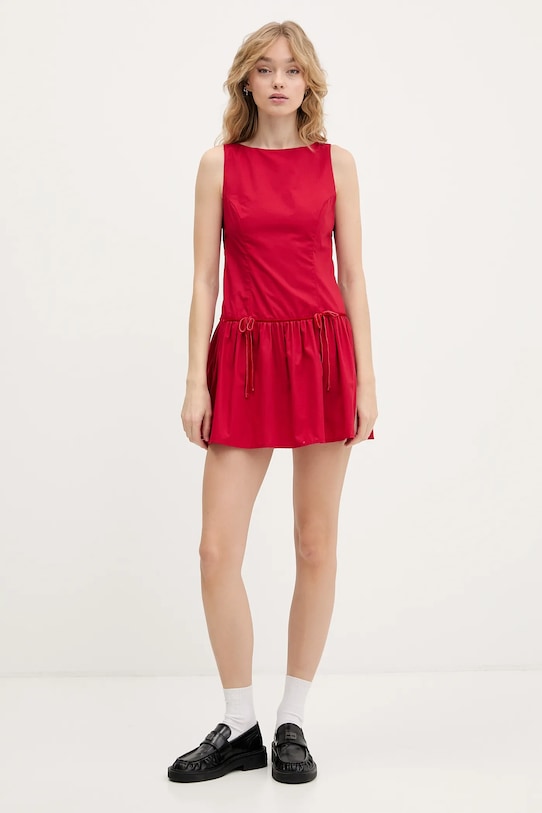 Hollister Co. sukienka KI359.5392.500 czerwony AW25