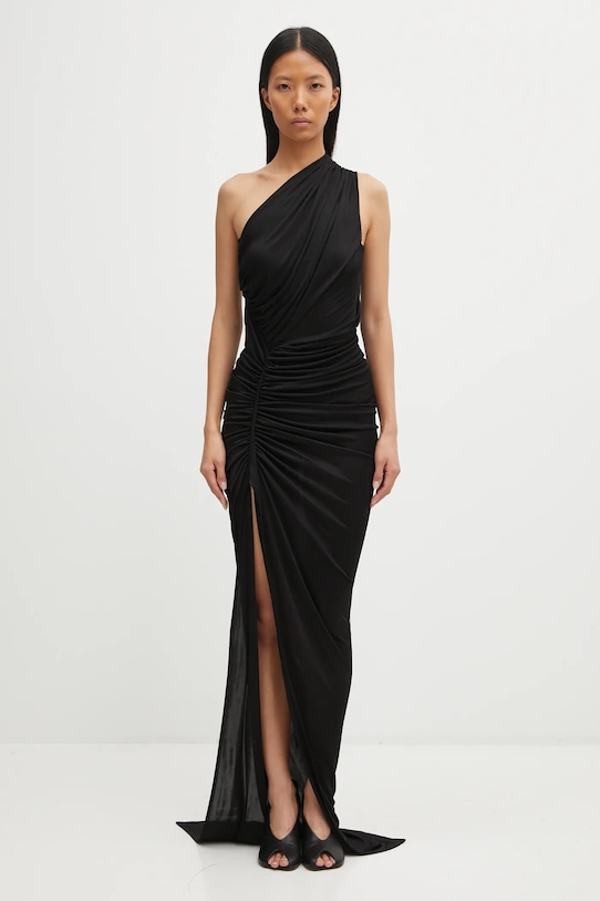 Платье Rick Owens Lilies Avra Gown трикотаж чёрный LI02E3505.JVS