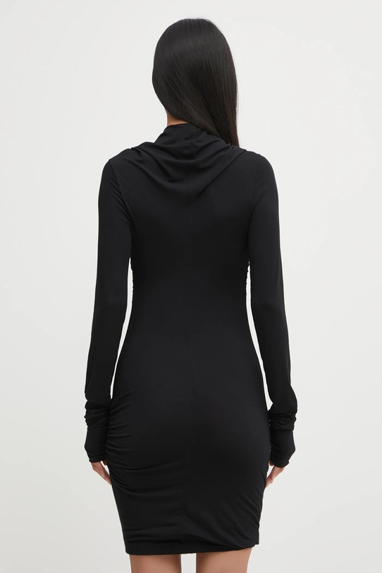 Odzież Rick Owens Lilies sukienka z dodatkiem kaszmiru Kairo LI02E3568.JBWS czarny