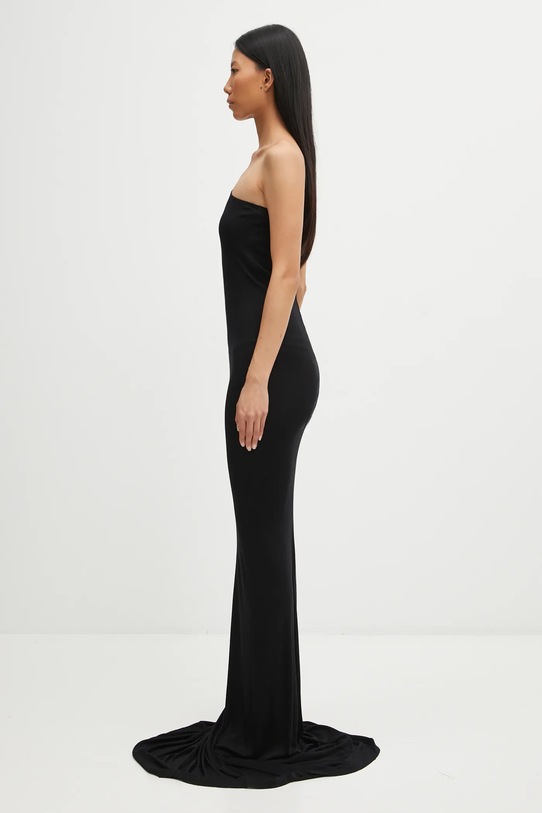 Rick Owens Lilies rochie din viscoză One Shoulder Gown LI02E3571.RV negru AW25