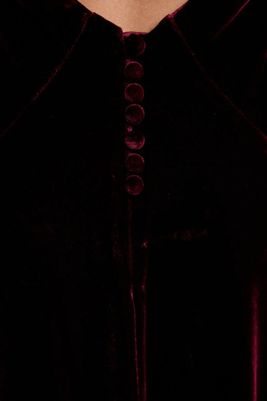 Bardot sukienka welurowa 59315DB2