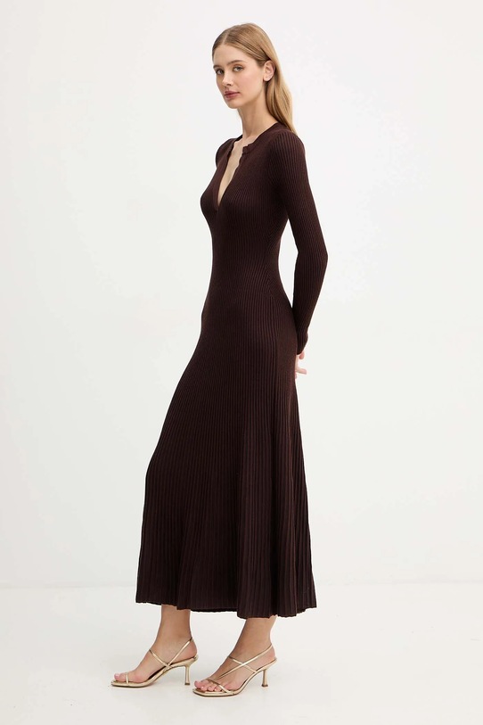 Bardot sukienka brązowy 60002DB