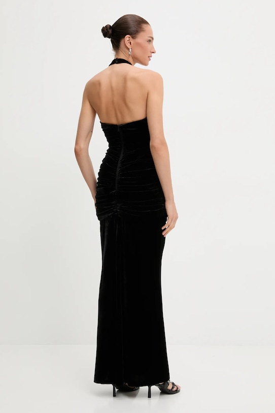 Odzież Bardot sukienka welurowa 60117DB czarny