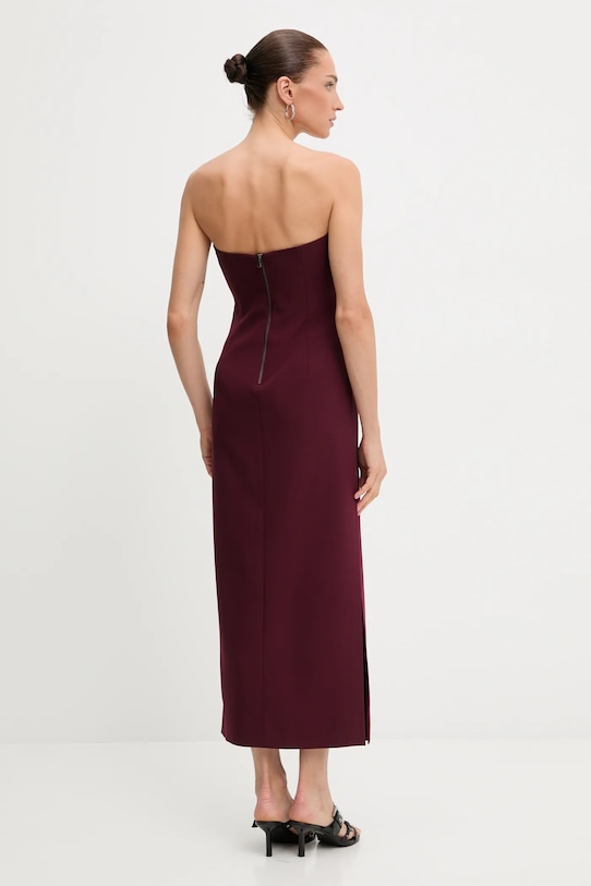 Odzież Bardot sukienka 57941DB3 bordowy