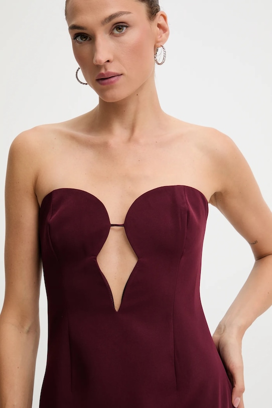 Bardot sukienka 57941DB3 bordowy