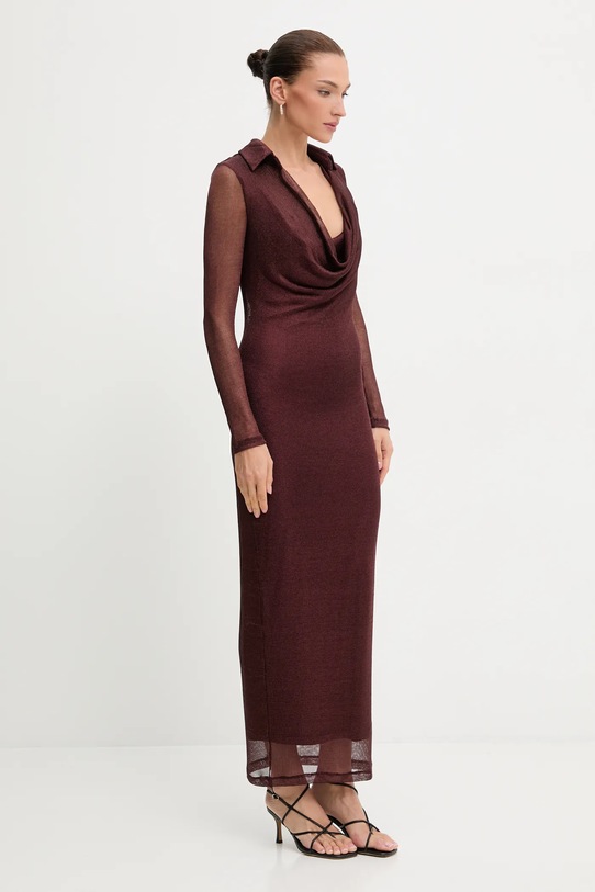 Bardot sukienka 59613DB1 bordowy AW25