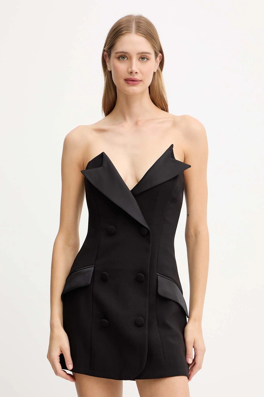 Bardot sukienka tkanina czarny 60070DB