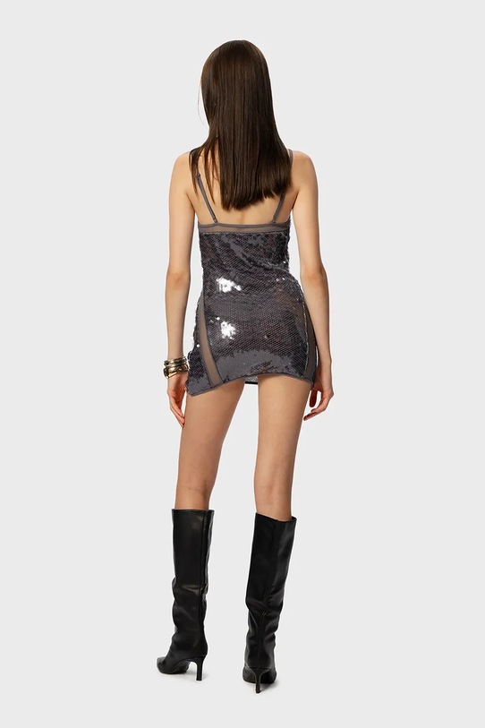 GOD SAVE QUEENS sukienka SIRENA DRESS GSQ.171.310 srebrny