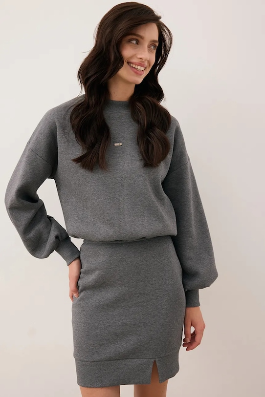 Bizuu sukienka CAGLIARI casual szary CAGLIARI.GRAFITOWY