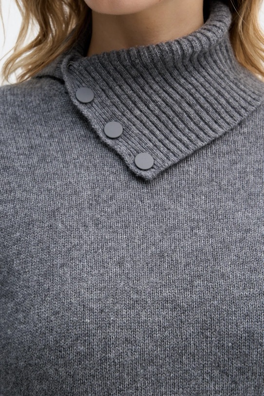 United Colors of Benetton sukienka z dodatkiem wełny 1444DV02F szary