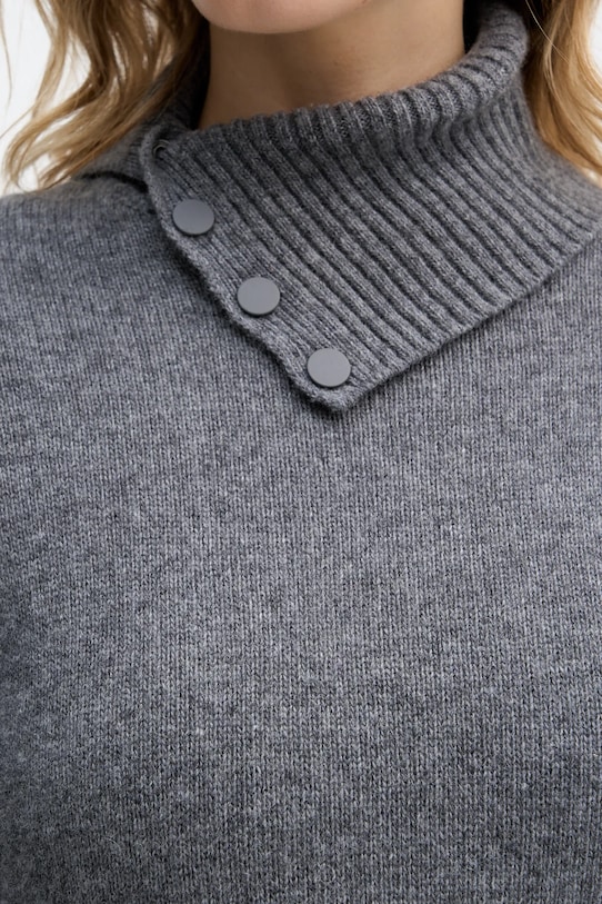 United Colors of Benetton sukienka z dodatkiem wełny 1444DV02F szary