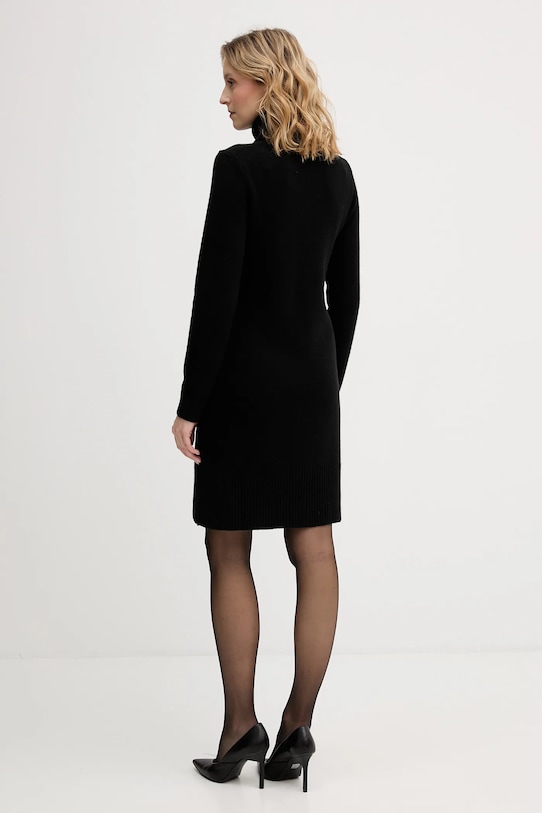 Îmbrăcăminte United Colors of Benetton rochie cu lână 1444DV02F negru