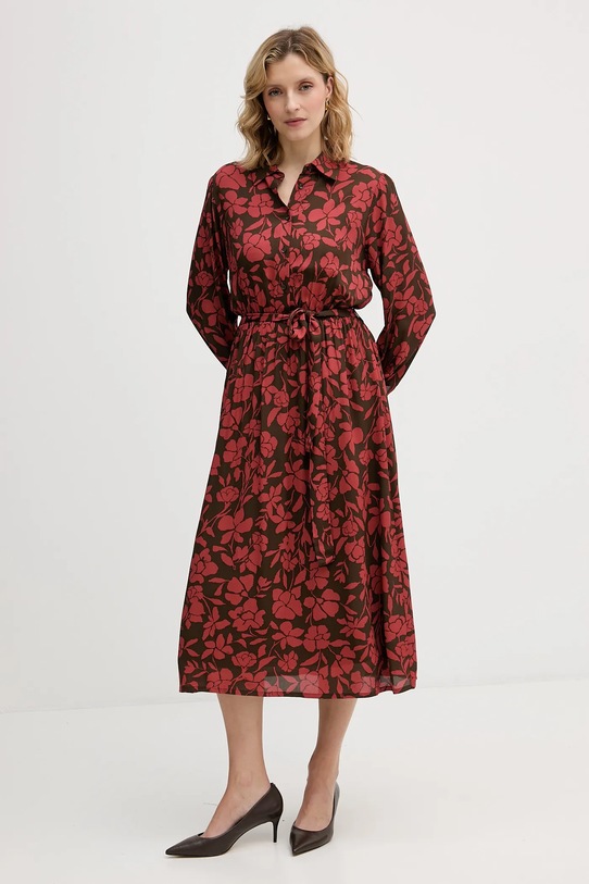 United Colors of Benetton sukienka 40IGDV0C1 czerwony AW25