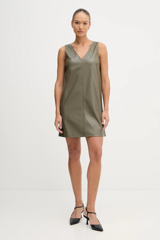 United Colors of Benetton sukienka 4M3CDV0BY zielony AW25