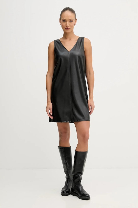 United Colors of Benetton sukienka 4M3CDV0BY czarny AW25