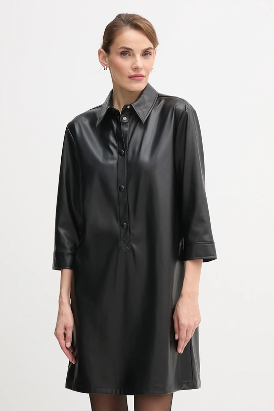 United Colors of Benetton sukienka trzy czwarte czarny 4M3CDV0BZ