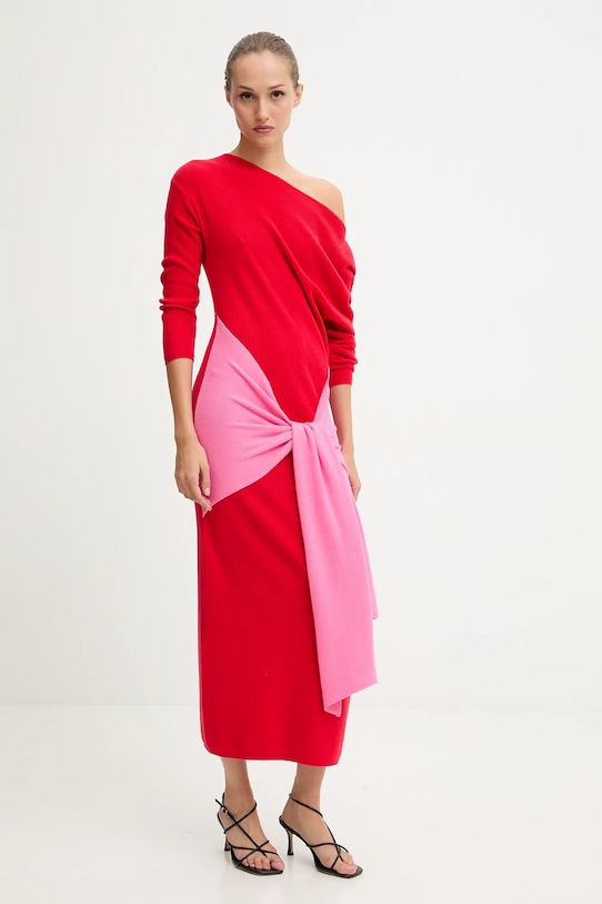 Never Fully Dressed sukienka NFDKN737 czerwony AW25