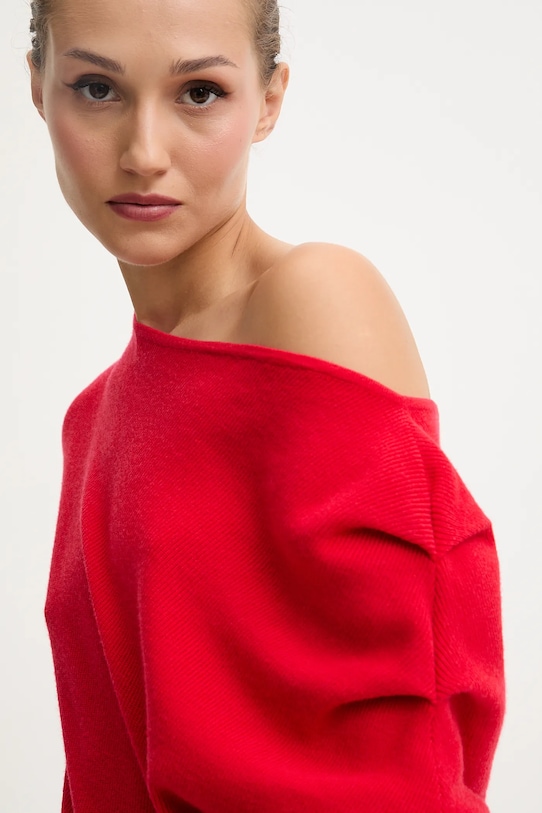 Never Fully Dressed sukienka NFDKN737 czerwony