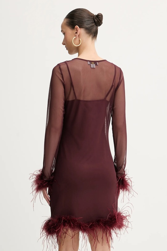 Odzież Never Fully Dressed sukienka NFDDR3071 bordowy