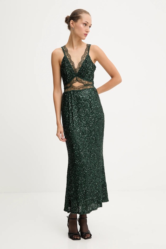 Never Fully Dressed sukienka NFDDR3066 zielony AW25