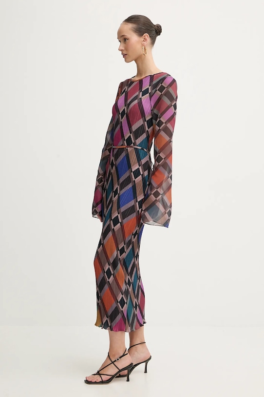 Never Fully Dressed sukienka NFDDR3029 brązowy AW25