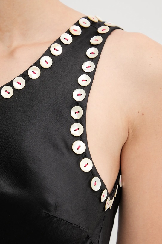 Never Fully Dressed sukienka wiskozowa NFDDR3035 czarny