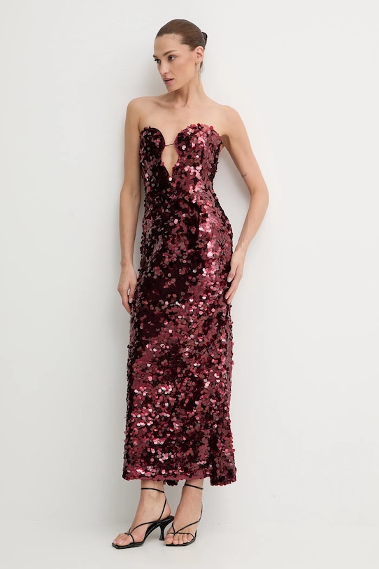 Bardot sukienka 59946DB1 czerwony AW25