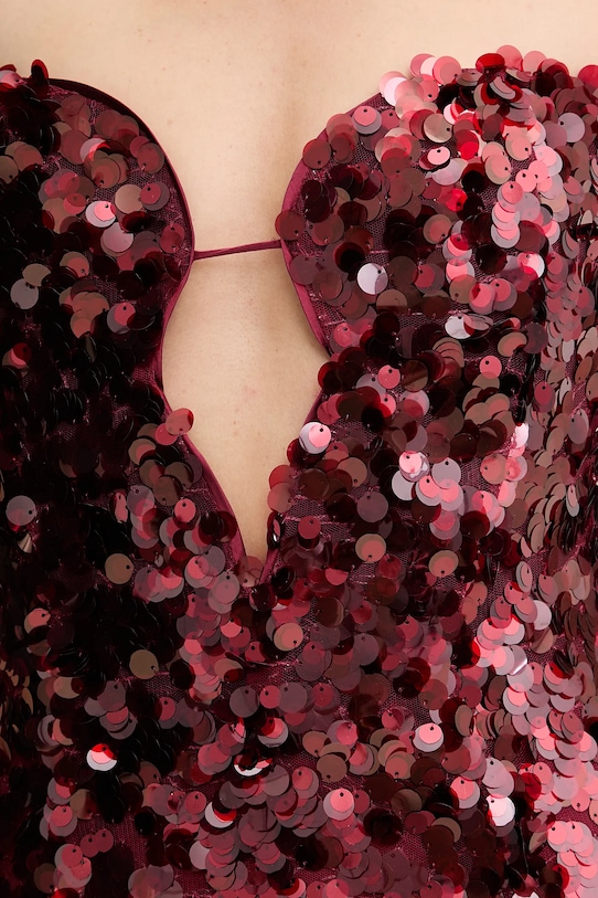 Bardot sukienka 59946DB1 czerwony