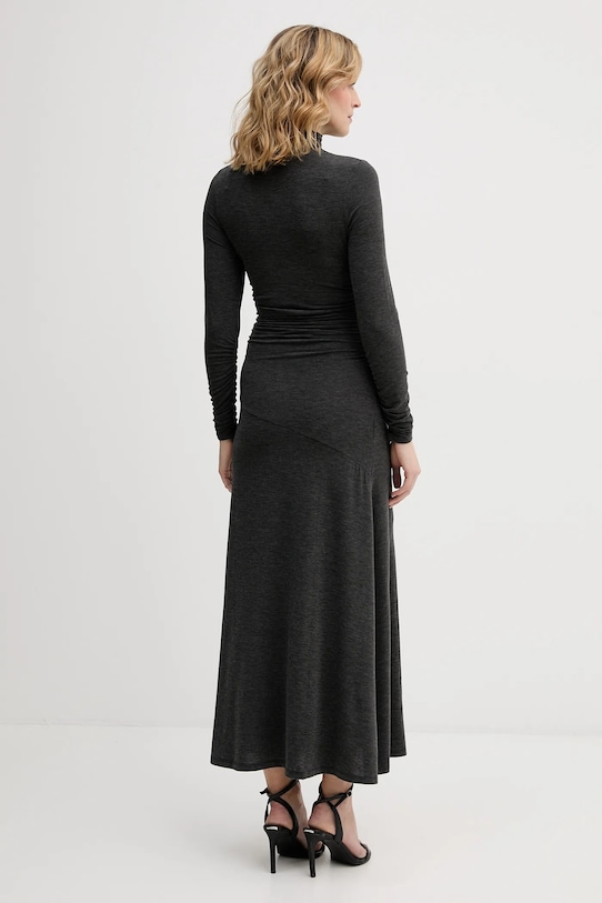 Îmbrăcăminte Sisley rochie din amestec de mătase 4K3ZLV07R gri