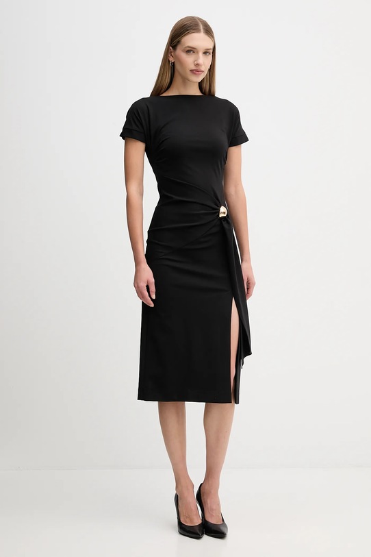 Sandro Ferrone sukienka S23YBFBOMBO czarny AW25