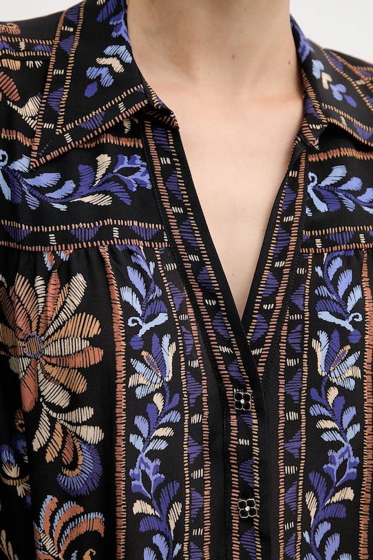 Hale BOB camicia in seta 57HC220A nero