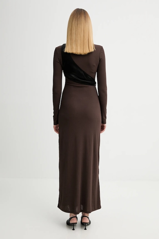 Odzież Nanushka sukienka NW25FWDR21377 brązowy