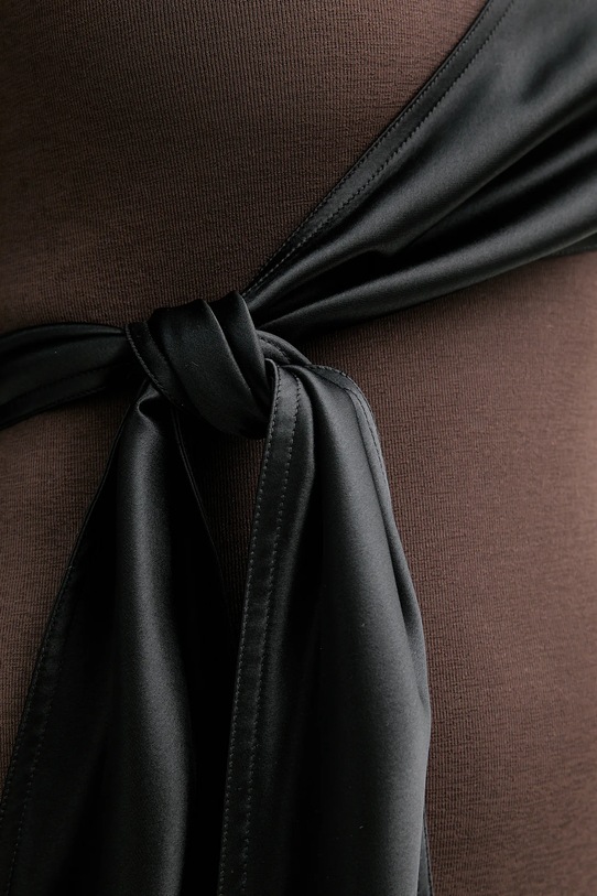 Nanushka sukienka NW25FWDR21377 brązowy