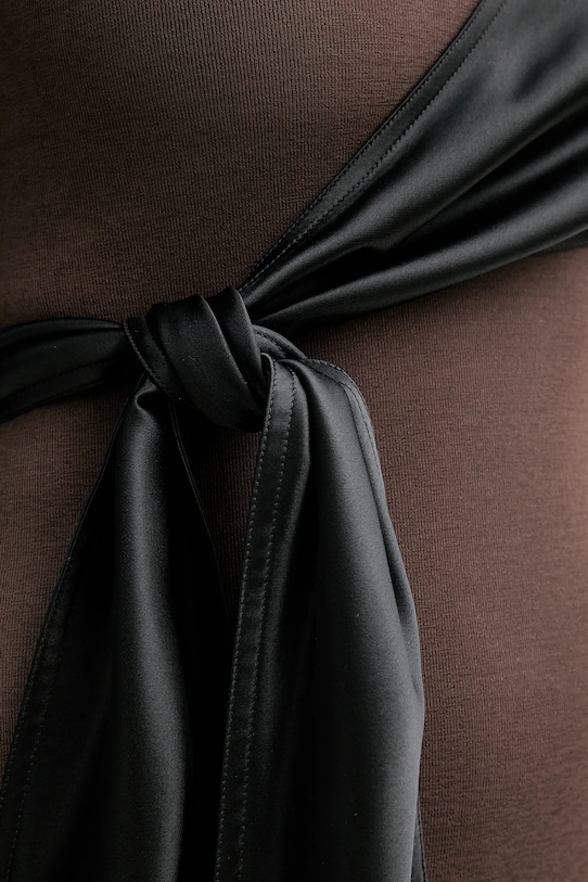 Nanushka sukienka NW25FWDR21377 brązowy