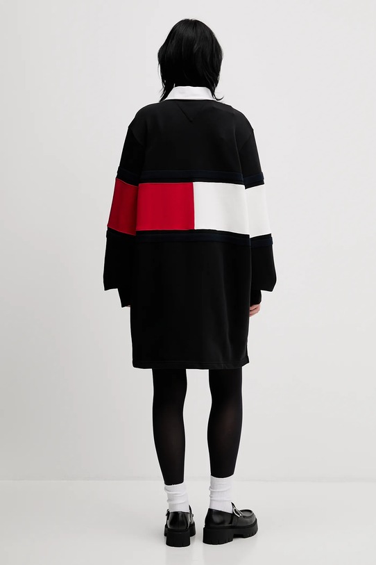 Odzież Tommy Jeans sukienka bawełniana DW0DW22510 czarny