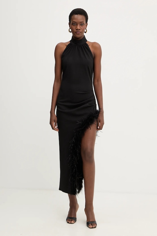 Haveone sukienka z elastanem czarny AVS.P067