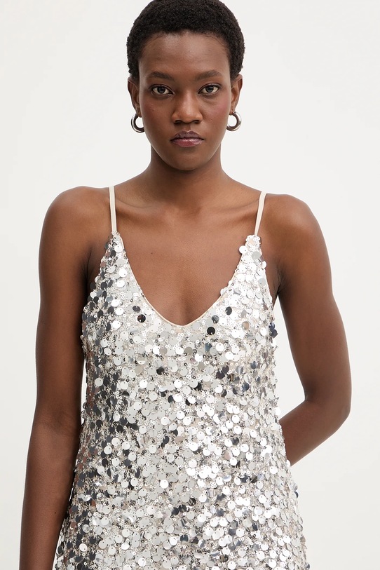 Haveone sukienka srebrny AMI.P053