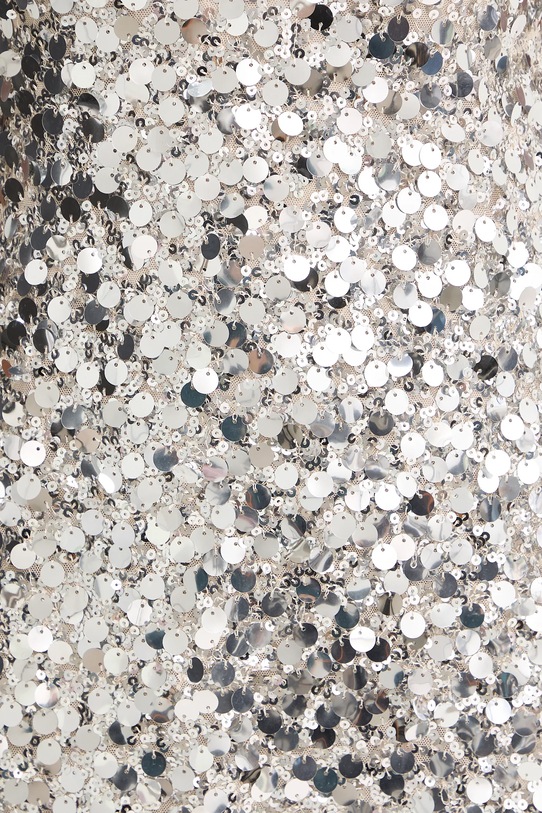 Haveone sukienka AMI.P053 srebrny