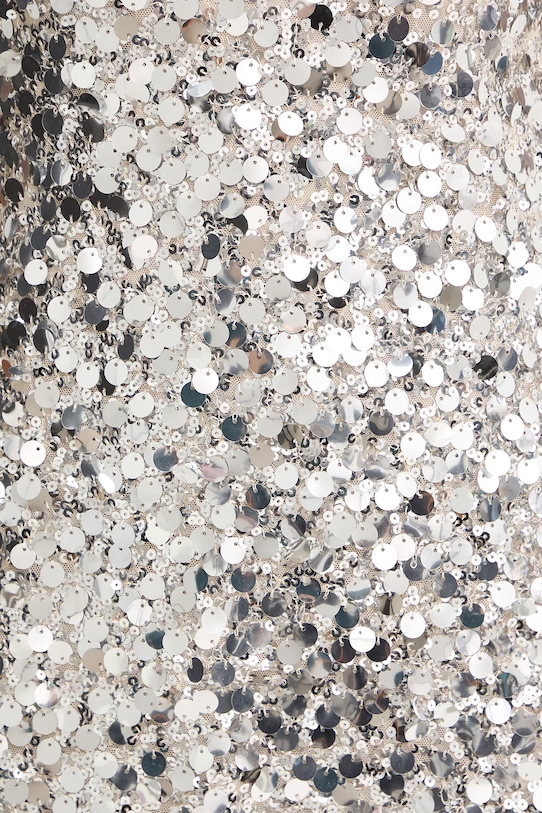 Haveone sukienka AMI.P053 srebrny