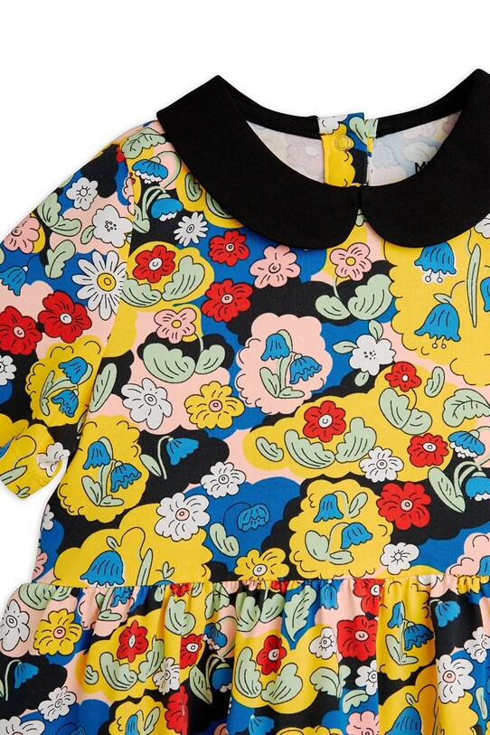 Lány Mini Rodini gyerek ruha Flowers 2565010000 sárga