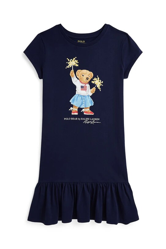 Haljina Polo Ralph Lauren kratki mornarsko plava 313982151001