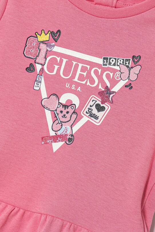 Guess sukienka niemowlęca różowy A4YK19.KA6W4.9BYA