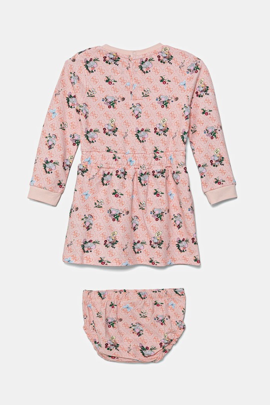 Дитяча бавовняна сукня Guess A5YK02.KA6R4.9BYA рожевий AW25