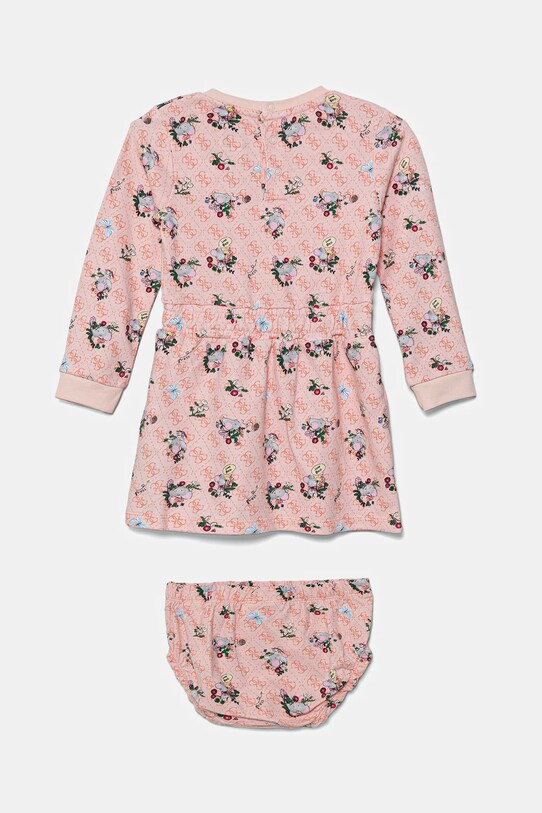 Guess rochie din bumbac pentru copii A5YK02.KA6R4.9BYA portocaliu AW25