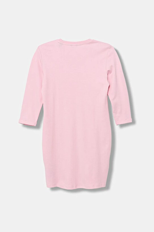 Guess sukienka bawełniana dziecięca J3YK13.KA6W4.9BYA różowy AW25