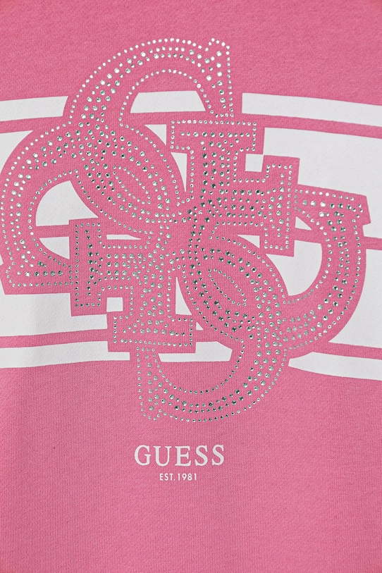 DÍVKA Dětské bavlněné šaty Guess J5YK04.KA6R4.9BYA růžová