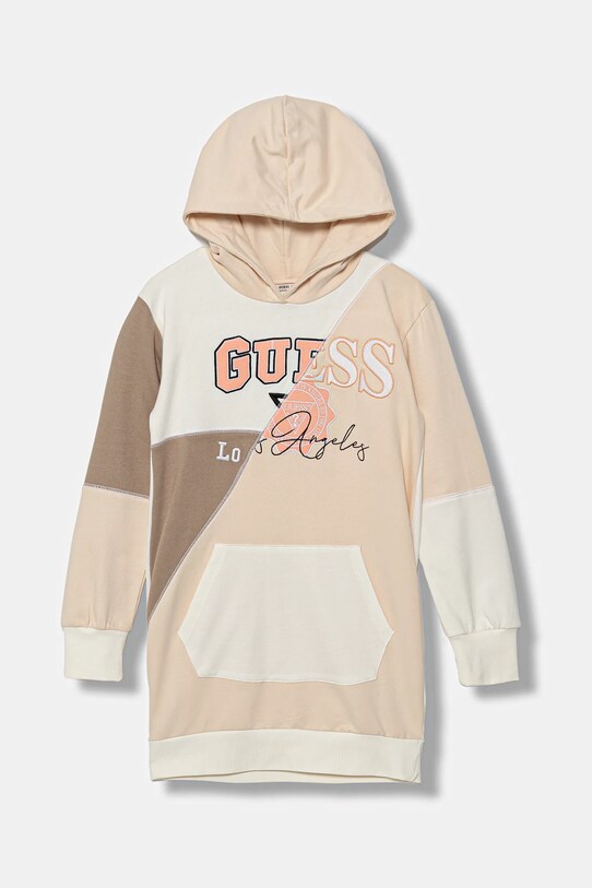 Guess rochie din bumbac pentru copii mini bej J5YK05.KA6R4.9BYA