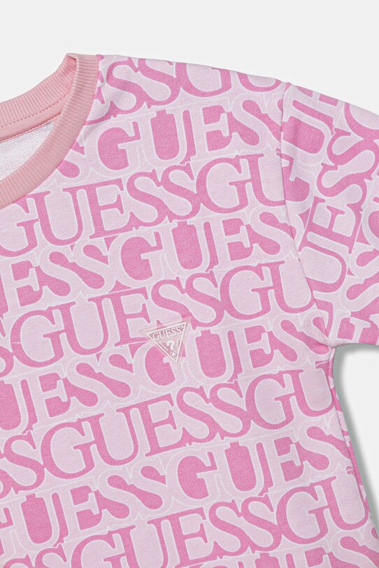 Dziewczynka Guess sukienka bawełniana dziecięca J5YK07.KAD74.9BYA różowy