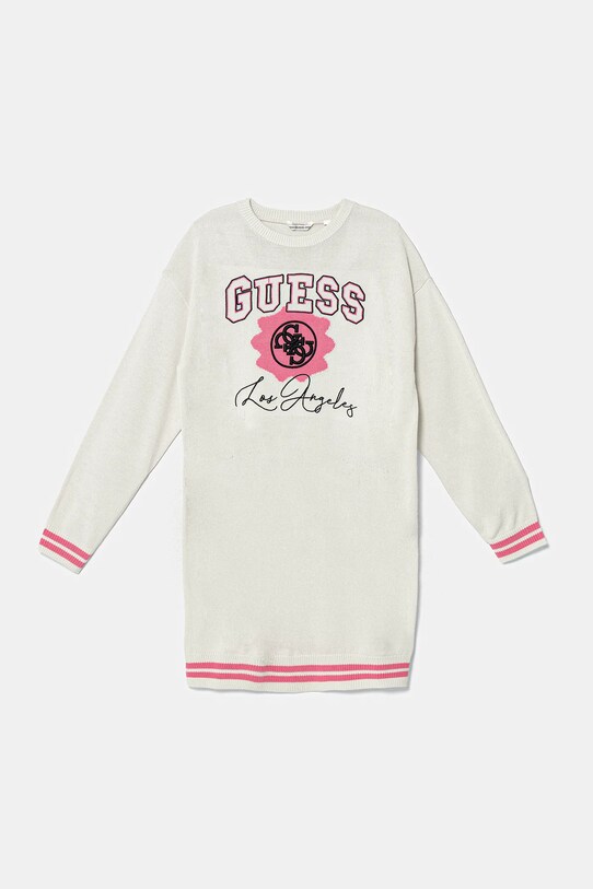Dječja haljina Guess pletivo bež J5YK09.Z3OF0.9BYA